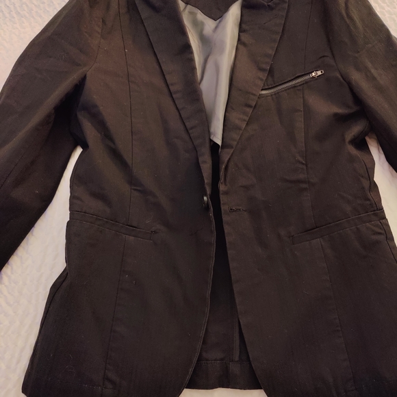 G BY GUESS TUXEDO BLAZER WITH LAPEL, BLACK, BEAUTIFUL! FORMAL OR CAUSAL. UNISEX - Picture 12 of 13